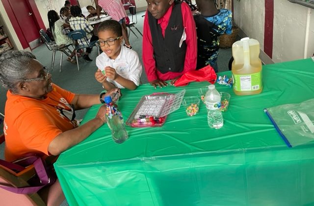 kids around table